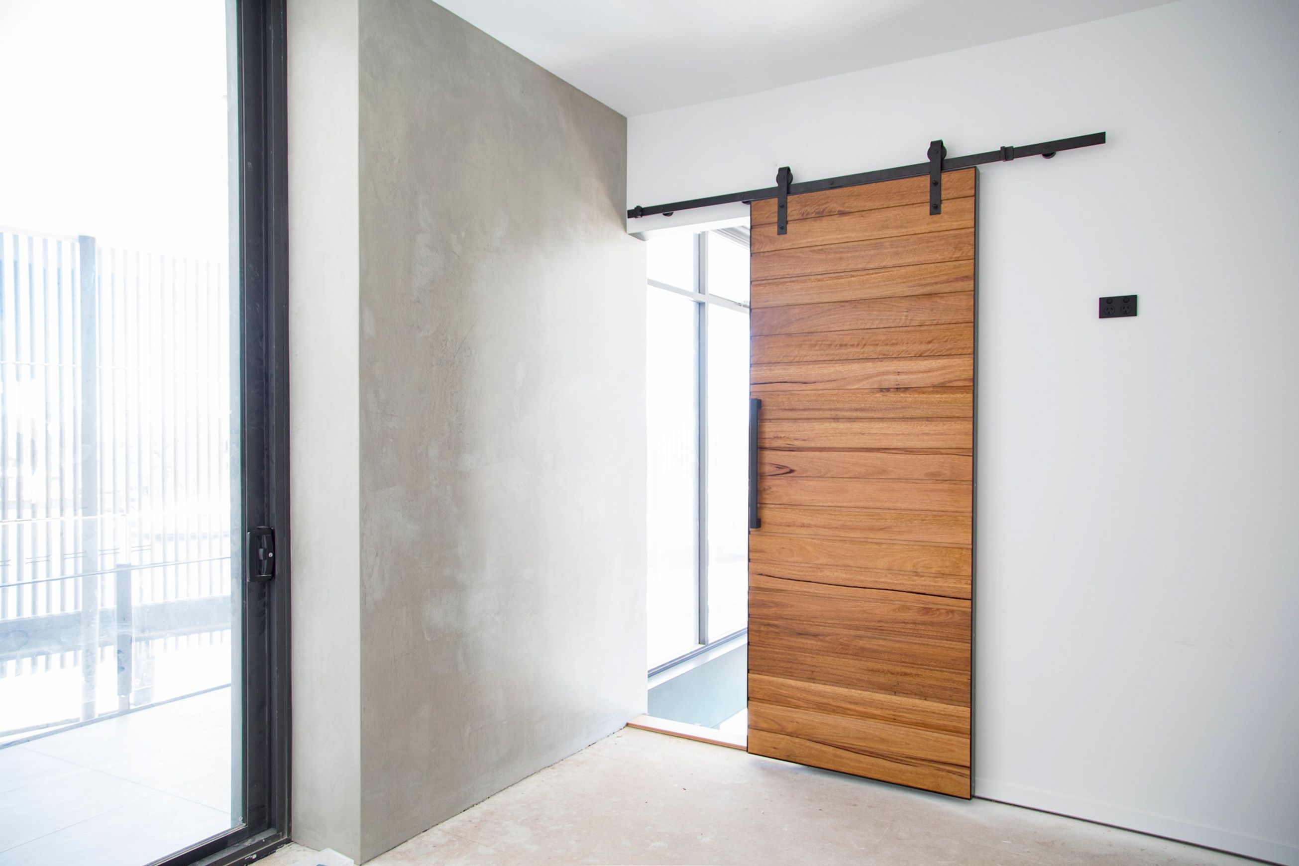 Open Rail Barn Door Surface Slider