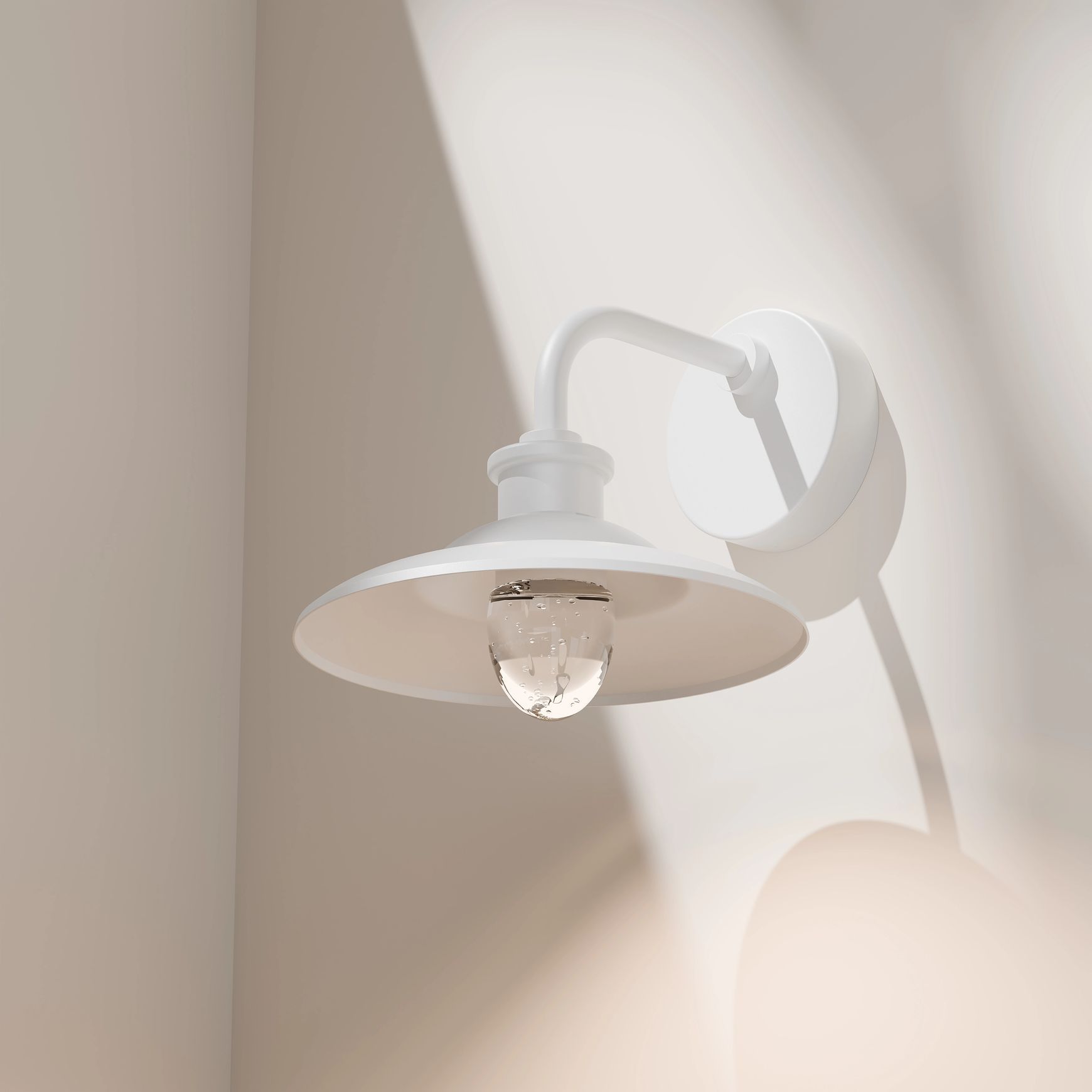 Cuscus Steel and Glass Exterior Wall Light