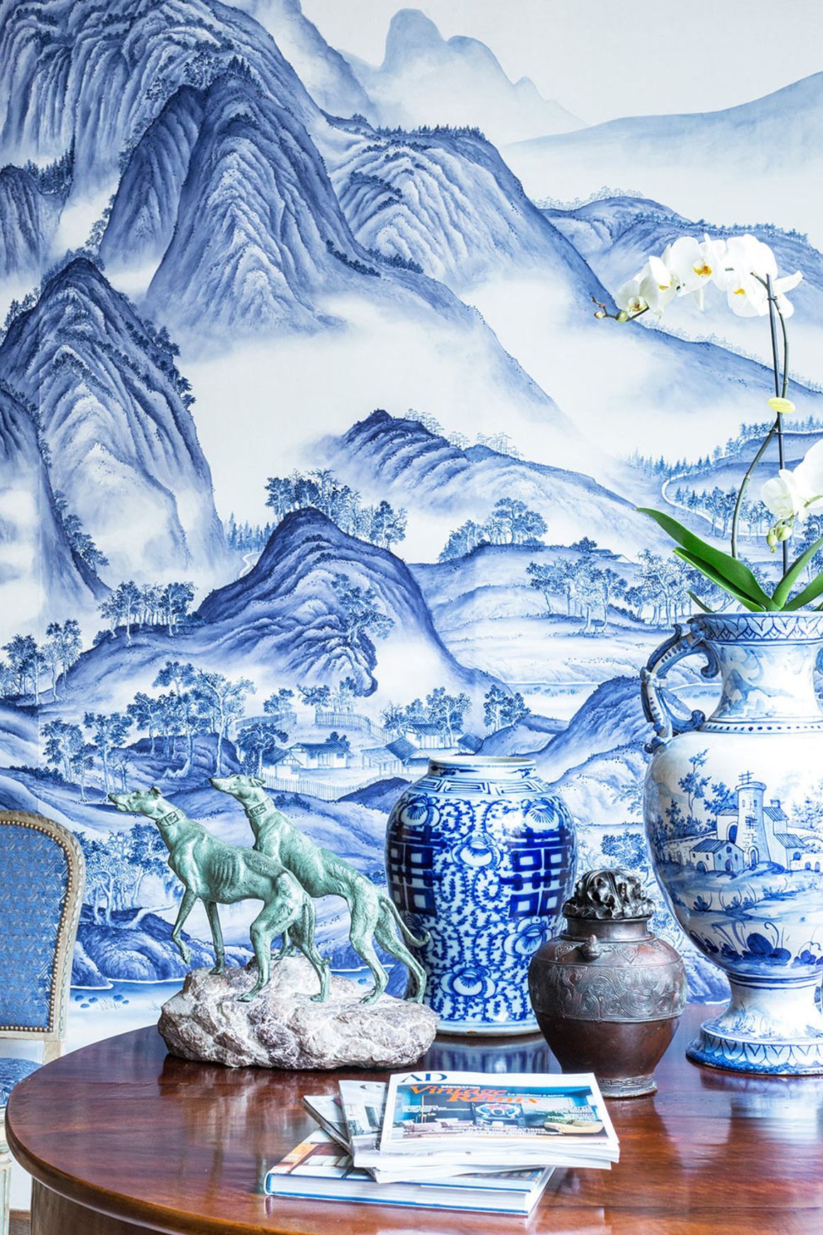 De Gournay Thousand Li of Rivers & Mountains |Wallpaper