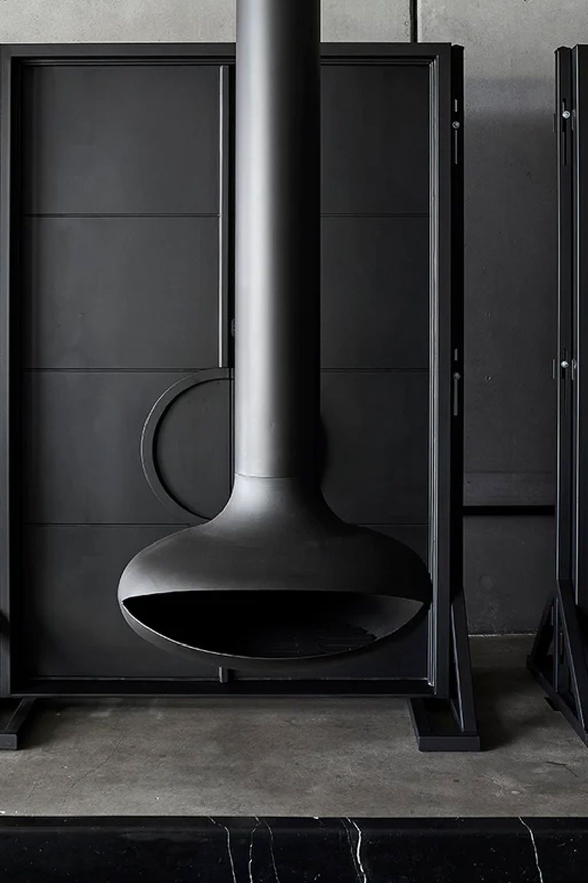 Zen Elegante Wood Burning Suspended Fireplace