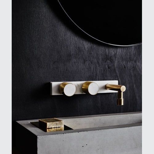 Wood Melbourne Mabel Round Brass & Timber Taps – One Pi