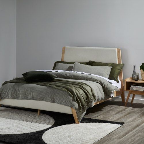 Finn Double Size Bed Frame | Natural Hardwood