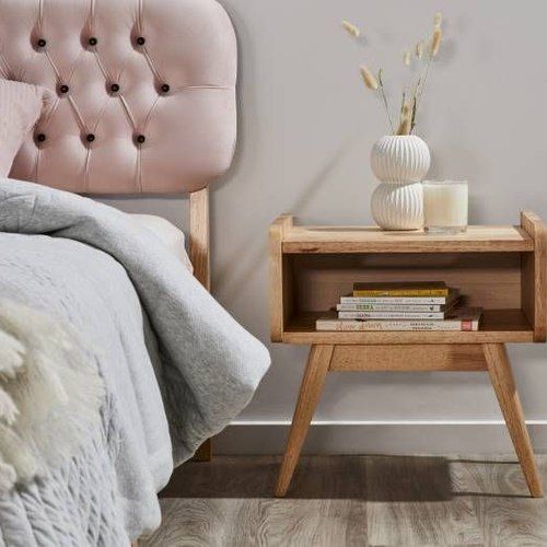 Finn Bedside Table | Natural Hardwood