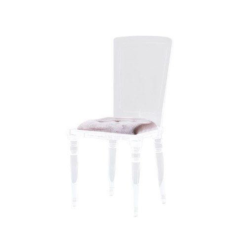 Abbey Lucite Acrylic Armless Dining Chair with Chesterfield Cushion - CUSTOMISE