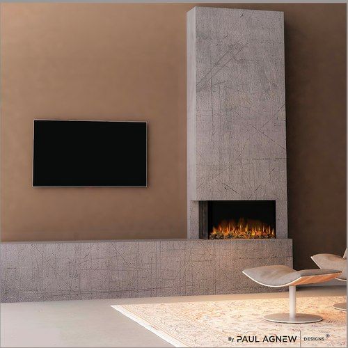 ilektro 950 Landscape Electric Fireplace Modern Design