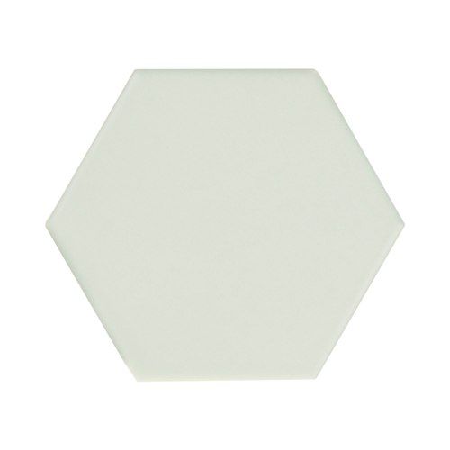 Kaleb Mint Hexagon Glazed Porcelain