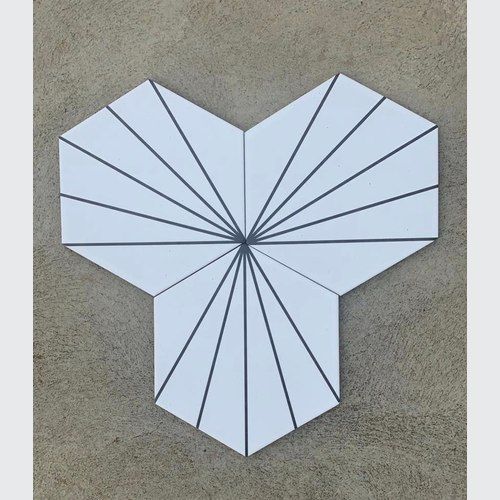 Vivid Hex | Ceramic Tiles - Matte White