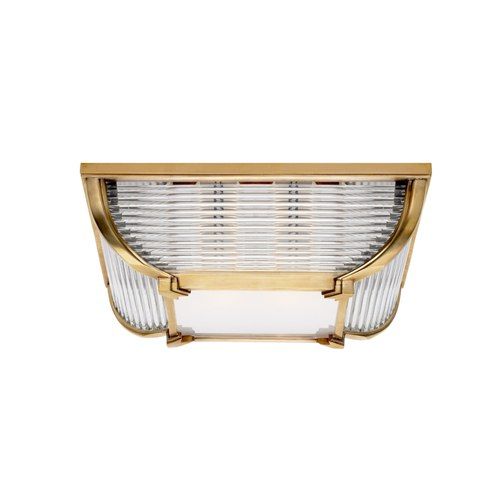Perry Large Flush Mount – Brass