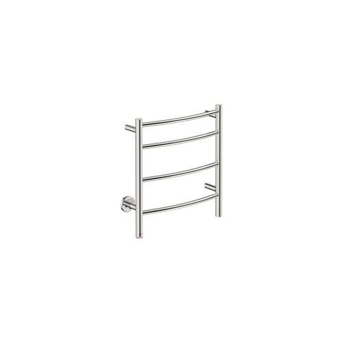 NATURAL 4 Bar 500mm Curved Heated Towel Rail with PTSelect Switch