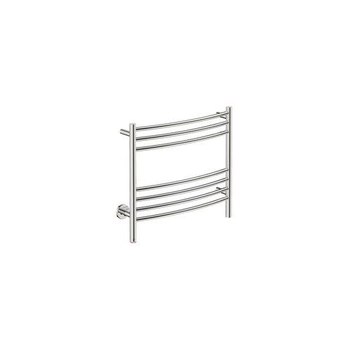 NATURAL 7 Bar 650mm Curved Heated Towel Rail with PTSelect Switch