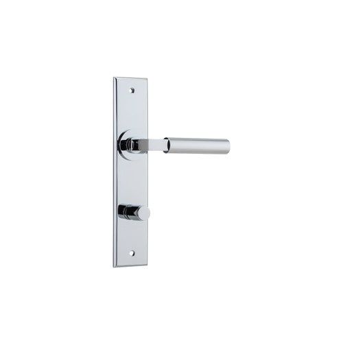 Iver Berlin Door Lever on Chamfered Backplate