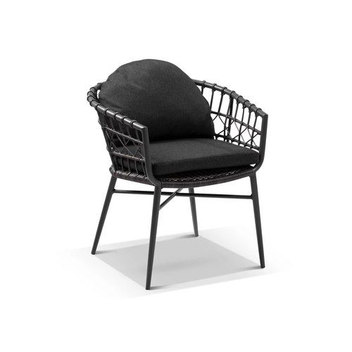 Moana Outdoor Charcoal Wicker Dining Chair