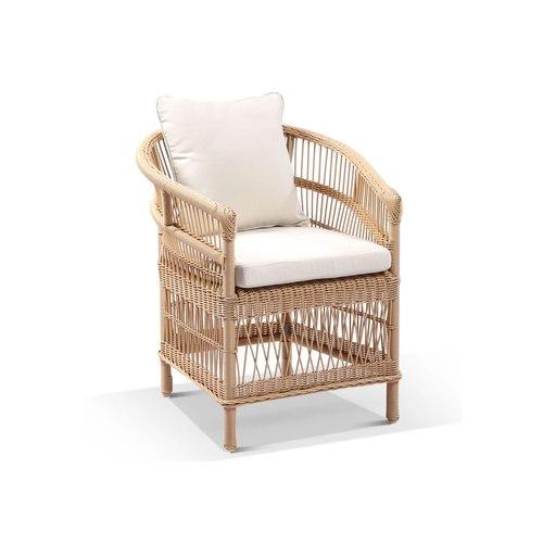 Malawi Outdoor Wheat Wicker Dining Chair