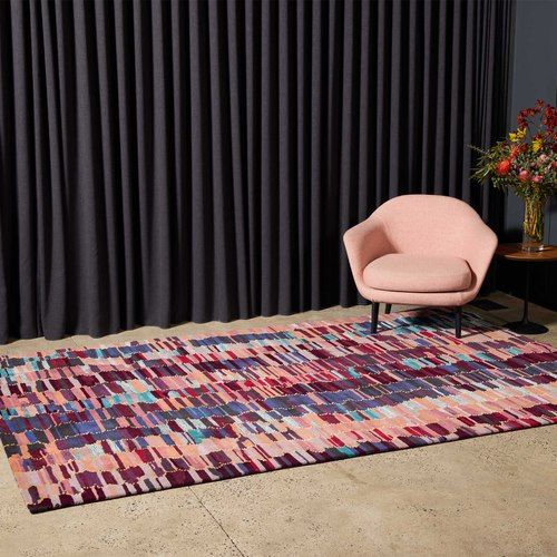 Purple Rain by Lizzy Stageman | Handcrafted Rug