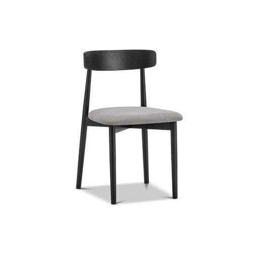 Finn Oak Dining Chairs | Set of 2 | Black & Grey