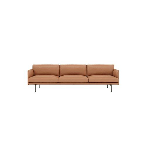 Muuto | Outline Sofa 3.5 Seater | Refine Leather Cognac