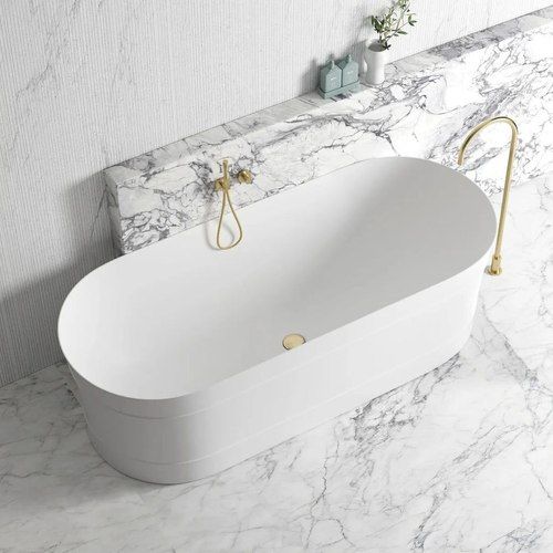 Attica Bondi Free Standing Bathtub Matte White (Available In 1500Mm And 1700mm)