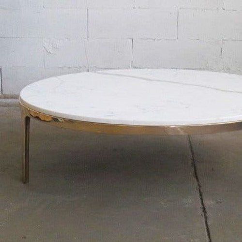 Bronze Oval Coffee Table