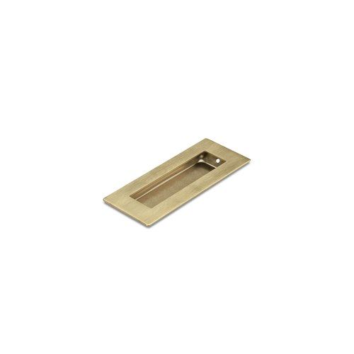 Brushed Brass FLUSH PULL Rectangle Handle  120mm
