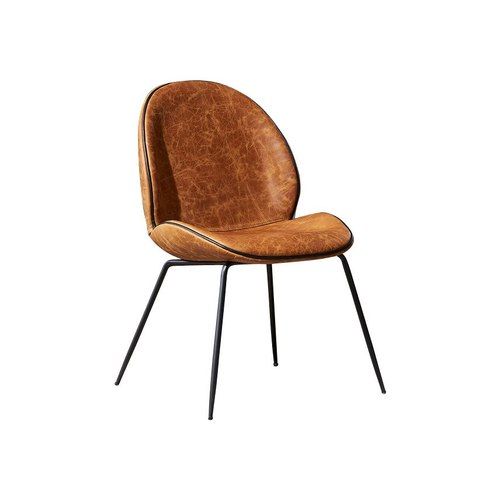 Titan Brown Leather Beetle Chair