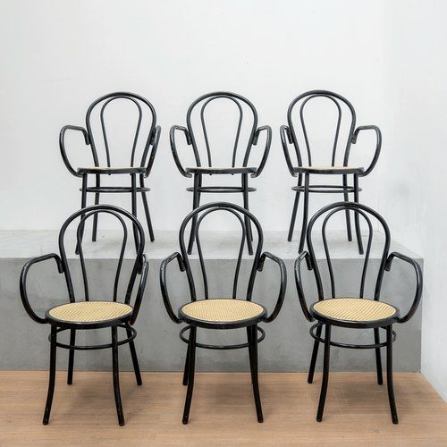 Lacquered Tubular Bistro Chairs by Brevettato