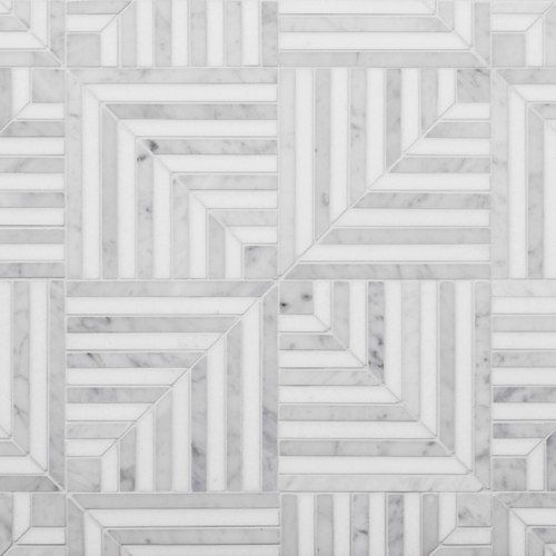 Labyrinth Gravity Carrara & Thassos Marble By Steve Cordony
