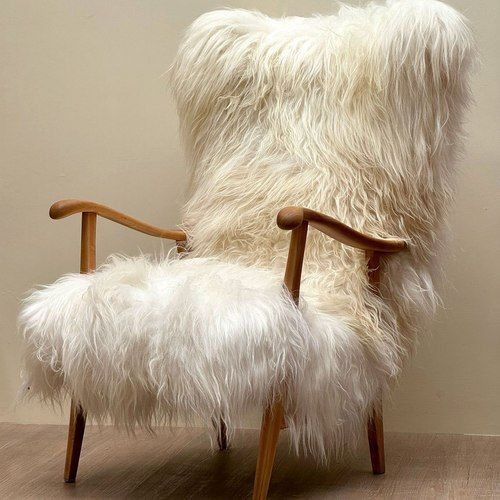 Teddy Eared Icelandic Sheepskin Lounge Chair