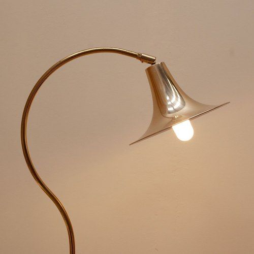 Brass C' curve Floor Lamp