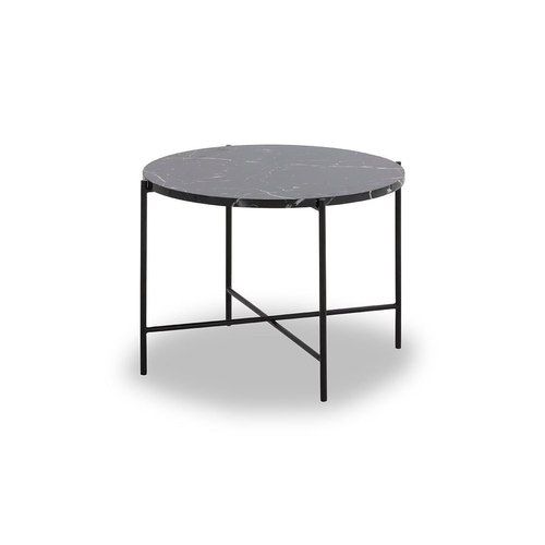 JADEN Side Table Large 60cm - Black & White