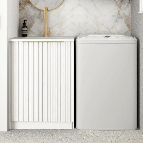 Otti Noosa Matte White 650mm Base Laundry Cabinet