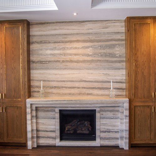 Custom Designed Fireplace Cabinetry