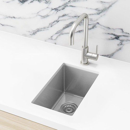 Bar Sink - Single Bowl 382 x 272 - PVD Brushed Nickel