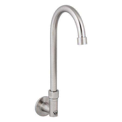 Stainless Steel Wall Elbow with Gooseneck Swivel Spout