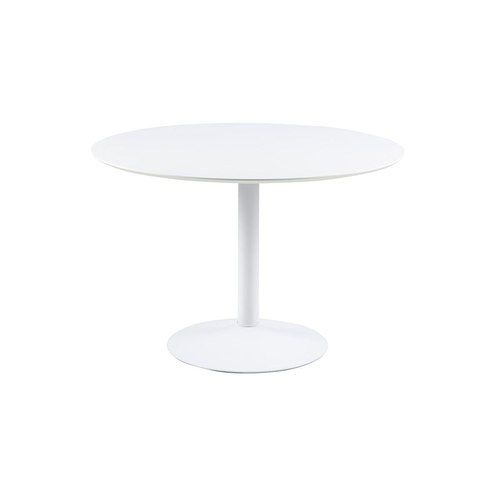 TITAN Round Dining Table 110cm - White