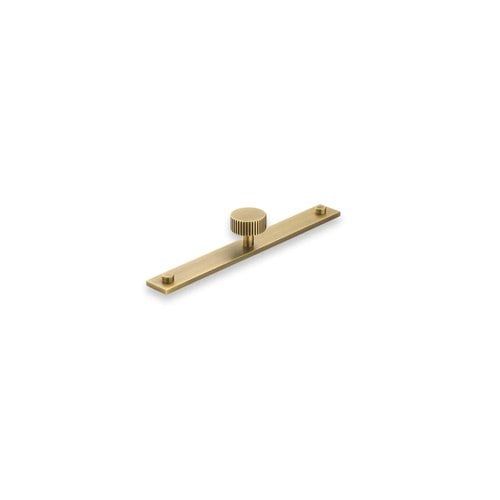 Armac Martin - Mix2 Straight Knurled Knob with Plate