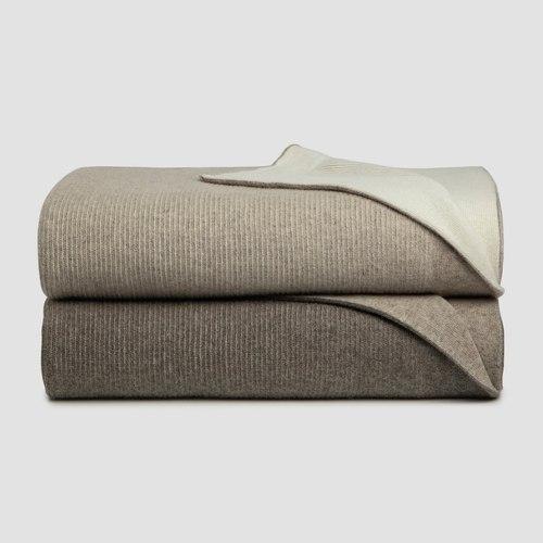 Reversible Rib Angora & Merino Wool Blankets