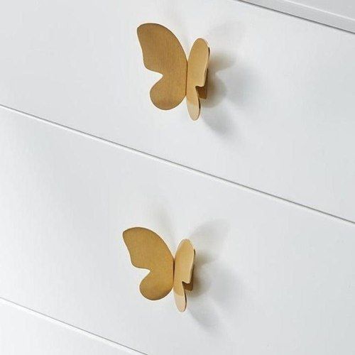 Butterfly Brass Cabinet Pull