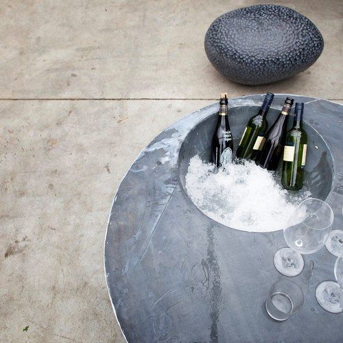 Zinc Cool Table by Domani