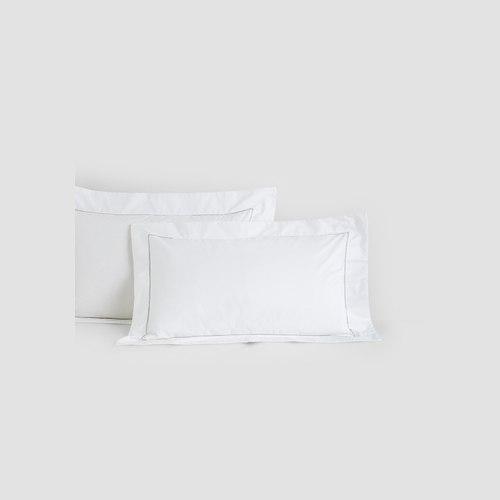 Cotton Percale Pillow Cases with Piping