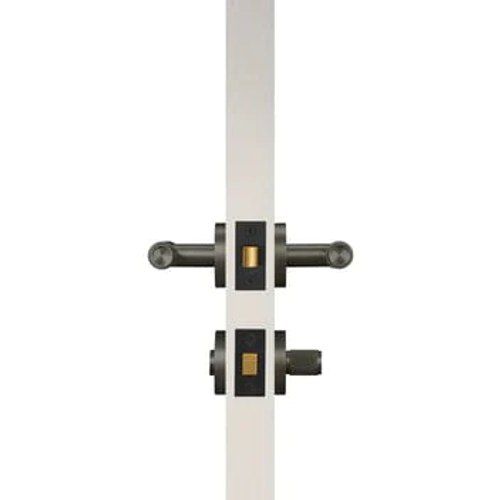 Luxe Doorware - Toorak Door Handle with Privacy Thumb Turn - Gunmetal