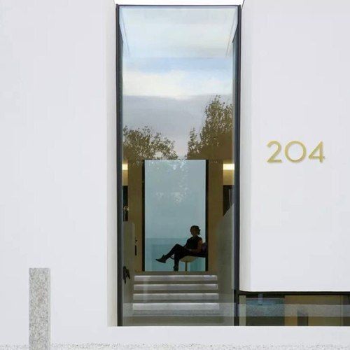Modern Bayside Luxe Floating House Numbers - Gold 150mm