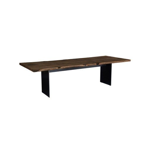 Janua | SK 04 Komposit Table | Charburned Washed Oak Bronze Shade + Black Base