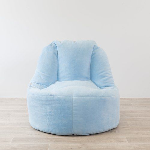 Plush Fur Lounger Bean Bag Chair - Sky Blue
