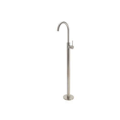 Symphony Floor Standing Bath Spout and Mixer - Brushed Nickel