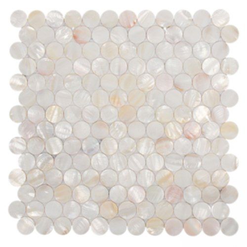 Mother Of Pearl Mosaic Blush Pennyround
