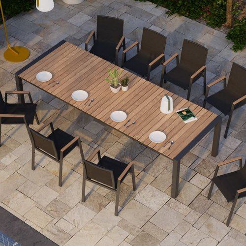 Vydel Table - Outdoor - 300cm x 110cm - Charcoal