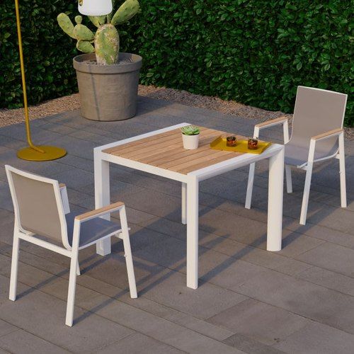 Vydel Table - Outdoor - 90cm x 90cm - White