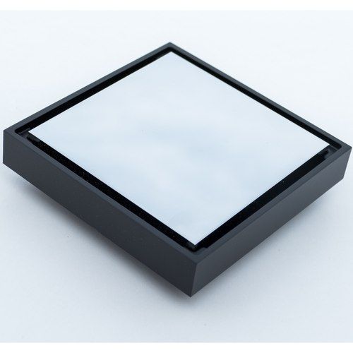 Reverse Side Square - Black/Chrome | Floor Waste