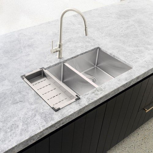 Lavello Kitchen Sink Colander by Meir - Brushed Nickel