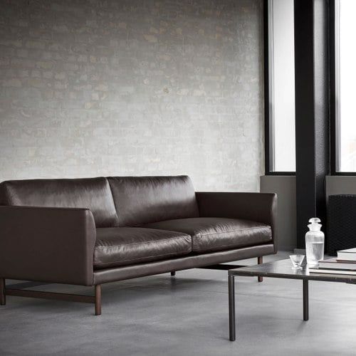 Calmo 2-seater Sofa 95 Wood by Fredericia